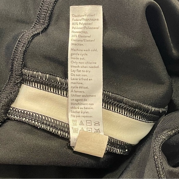 SPANX Faux Leather Stripe Legging in Very Black White - Picture 10 of 10